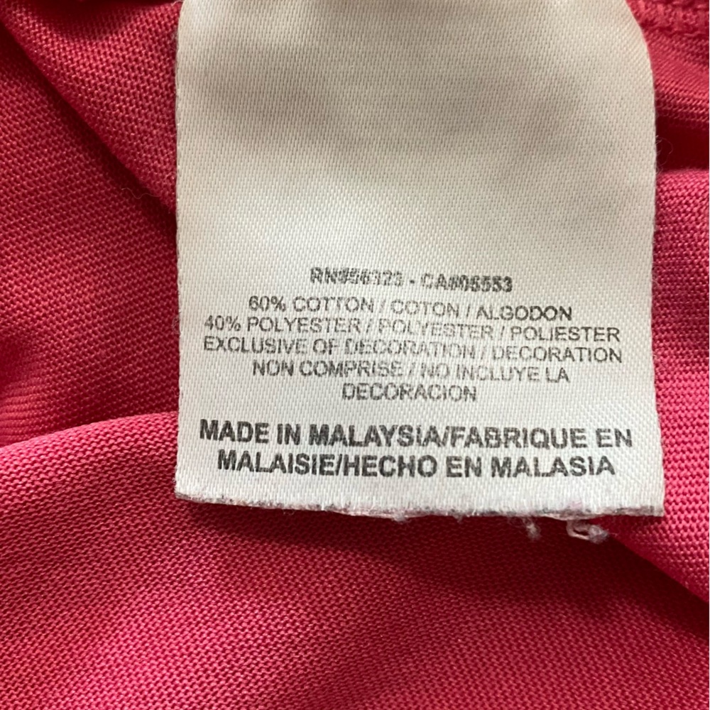 Nike women’s V-neck, pink T-shirt slim fit, medium - Picture 5 of 6